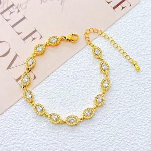 Stainless Steel Stone Bracelet - KB213447-SXSJ