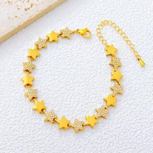 Stainless Steel Stone Bracelet - KB213451-SXSJ