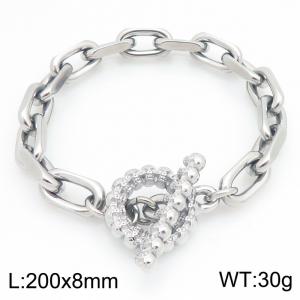 Stainless Steel Bracelet(Men) - KB213563-Z