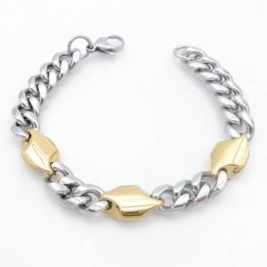 Stainless Steel Gold-plating Bracelet - KB213724-AQ