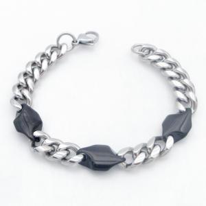 Stainless Steel Black-plating Bracelet - KB213726-AQ
