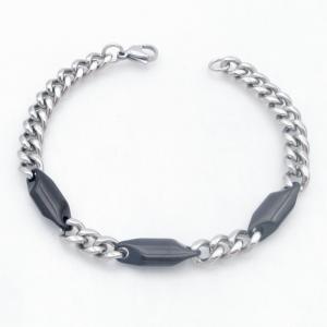 Stainless Steel Black-plating Bracelet - KB213730-AQ