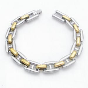 Stainless Steel Gold-plating Bracelet - KB213739-AQ