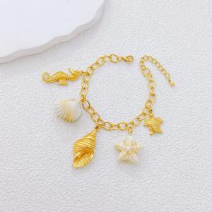 Stainless Steel Gold-plating Bracelet - KB213819-SXSJ