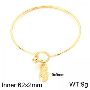 Stainless Steel Gold-plating Bangle - KB213839-Z