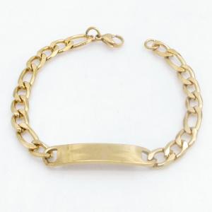 Stainless Steel Gold-plating Bracelet - KB213896-NJ