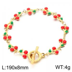 Stainless Steel Gold-plating Bracelet - KB213968-Z