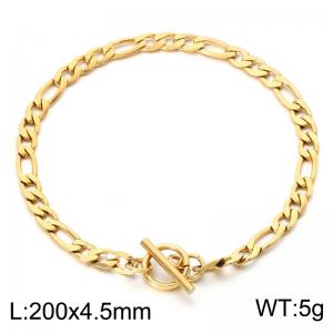 Stainless Steel Gold-plating Bracelet - KB213972-Z
