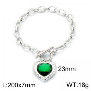 Stainless Steel Stone Bracelet - KB213994-Z