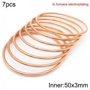 Fashion Women's Titanium Steel Round Bracelet - KB214084-LO