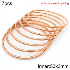 Fashion Women's Titanium Steel Round Bracelet - KB214085-LO