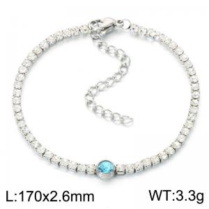 Stainless Steel Crystal Bracelet - KB214120-Z