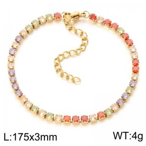 Stainless Steel Crystal Bracelet - KB214124-Z