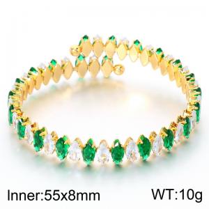 Stainless Steel Crystal Bracelet - KB214138-Z