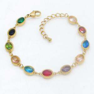 Stainless Steel Gold-plating Bracelet - KB214453-HM