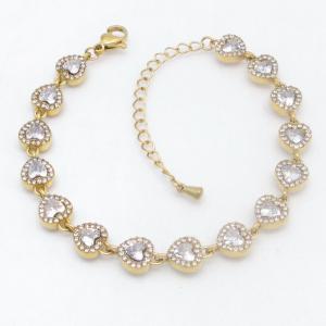 Stainless Steel Gold-plating Bracelet - KB214458-HM