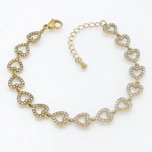 Stainless Steel Gold-plating Bracelet - KB214460-HM