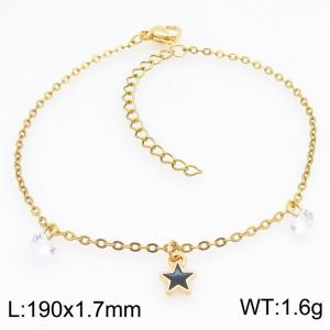 Stainless Steel Gold-plating Bracelet - KB214571-SS