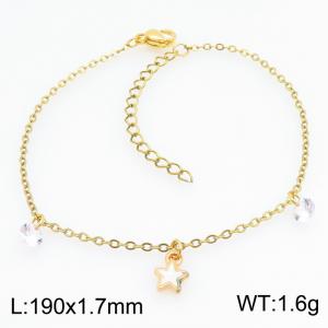 Stainless Steel Gold-plating Bracelet - KB214572-SS