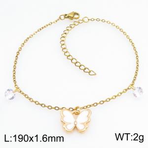 Stainless Steel Gold-plating Bracelet - KB214573-SS