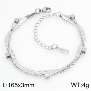 Stainless Steel Bracelet(women) - KB214593-SS