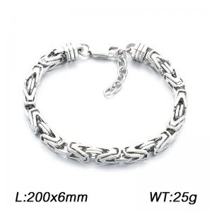 Fashionable stainless steel jewelry, men's daily wear bracelet - KB214668-KFC
