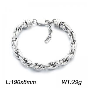 Fashionable stainless steel jewelry, men's daily wear bracelet - KB214672-KFC