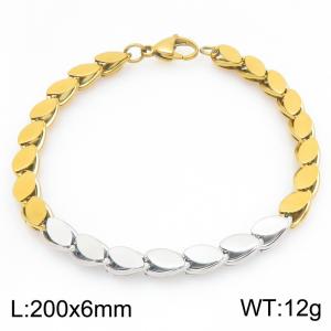 Stainless Steel Gold-plating Bracelet - KB214871-Z