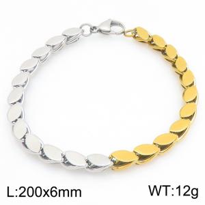 Stainless Steel Gold-plating Bracelet - KB214872-Z