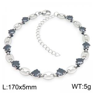 Stainless Steel Crystal Bracelet - KB214895-Z