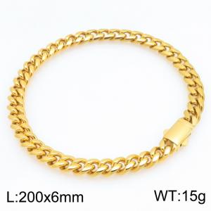Stainless Steel Gold-plating Bracelet - KB214931-ZLY