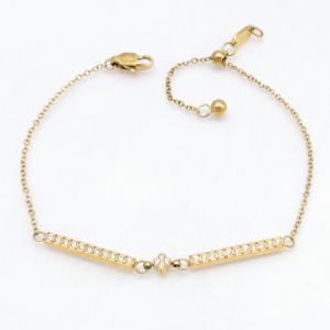 Stainless Steel Stone Bracelet - KB214948-AQ