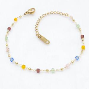 Stainless Steel Stone Bracelet - KB214949-AQ