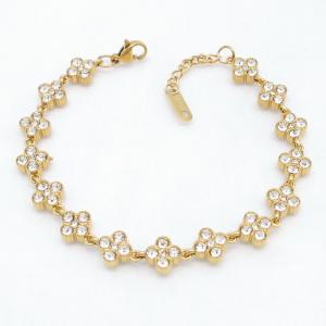 Stainless Steel Stone Bracelet - KB214951-AQ