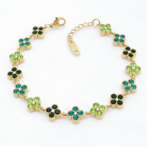 Stainless Steel Stone Bracelet - KB214954-AQ