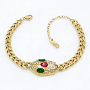 Stainless Steel Stone Bracelet - KB214959-AQ
