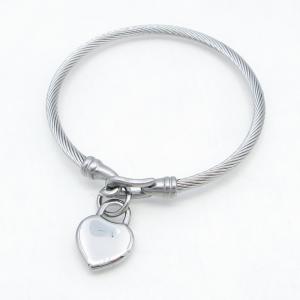 Stainless Steel Wire Bangle - KB215005-GSD