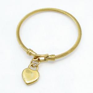Stainless Steel Wire Bangle - KB215006-GSD