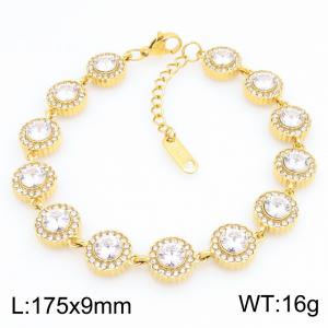 Stainless Steel Stone Bracelet - KB215162-KL