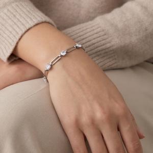 Stainless Steel Crystal Bracelet - KB215257-Z