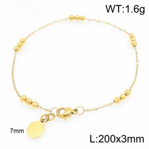 Stainless Steel Gold-plating Bracelet - KB215310-Z
