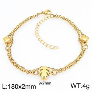 Stainless Steel Gold-plating Bracelet - KB215315-Z