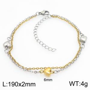 Stainless Steel Gold-plating Bracelet - KB215321-Z