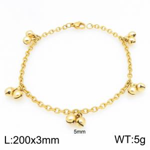Stainless Steel Gold-plating Bracelet - KB215322-Z