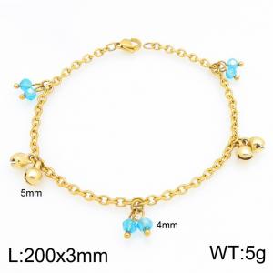 Stainless Steel Gold-plating Bracelet - KB215332-Z