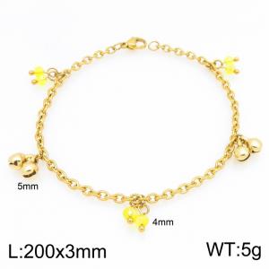 Stainless Steel Gold-plating Bracelet - KB215334-Z