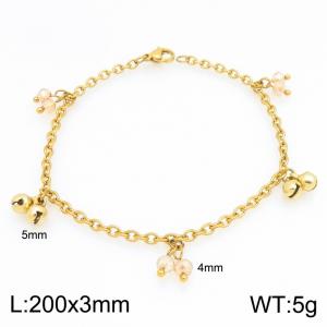 Stainless Steel Gold-plating Bracelet - KB215340-Z