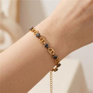 Stainless Steel Crystal Bracelet - KB215374-Z