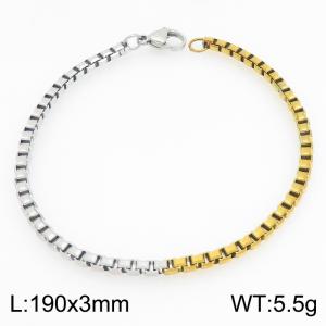 Stainless Steel Gold-plating Bracelet - KB215575-Z