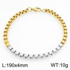 Stainless Steel Gold-plating Bracelet - KB215582-Z